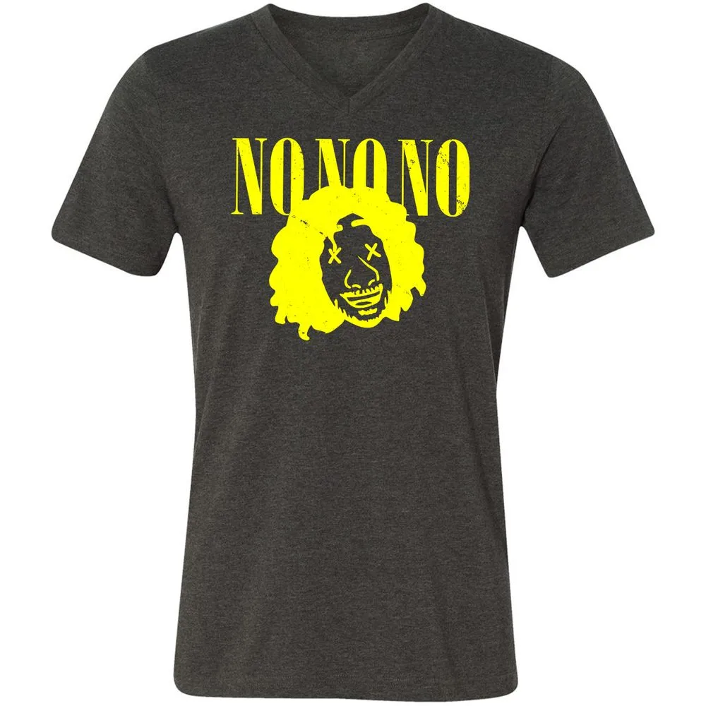 Unisex V-Neck T-Shirt - KUMC9B4Q - Dark Grey Heather - 8