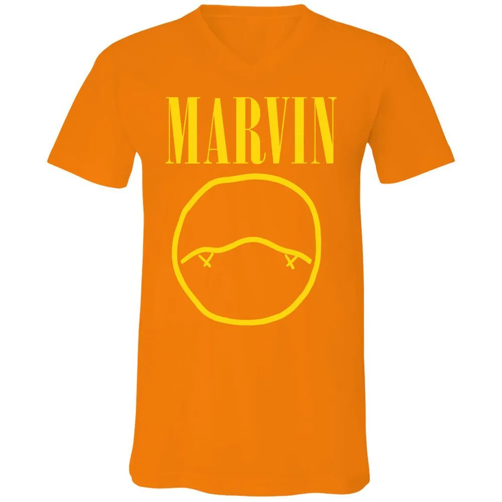 Unisex V-Neck T-Shirt - AV1R88QB - Orange - 11