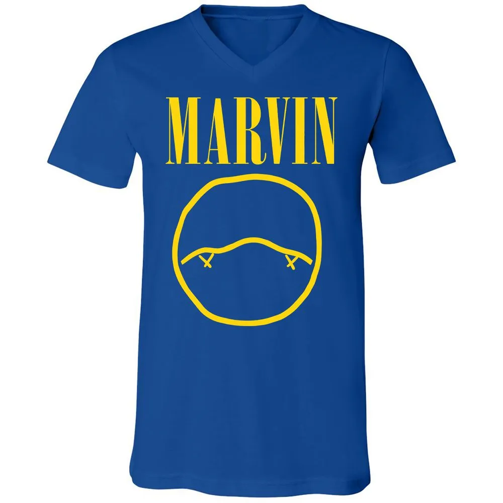 Unisex V-Neck T-Shirt - AV1R88QB - True Royal - 4