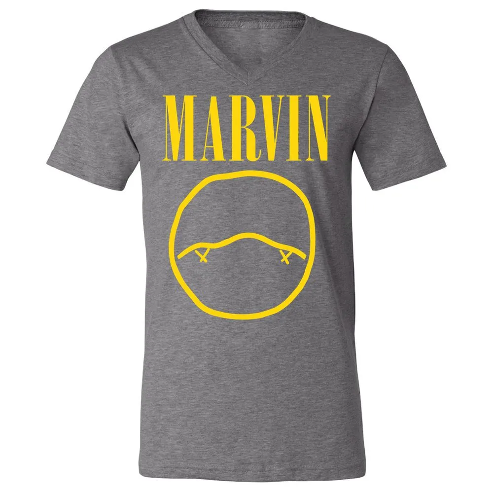 Unisex V-Neck T-Shirt - AV1R88QB - Deep Heather - 13