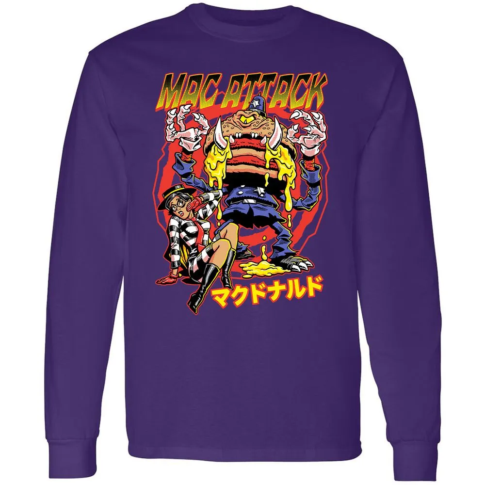 Long Sleeve T-Shirt - GWKB8QW8 - Purple - 13