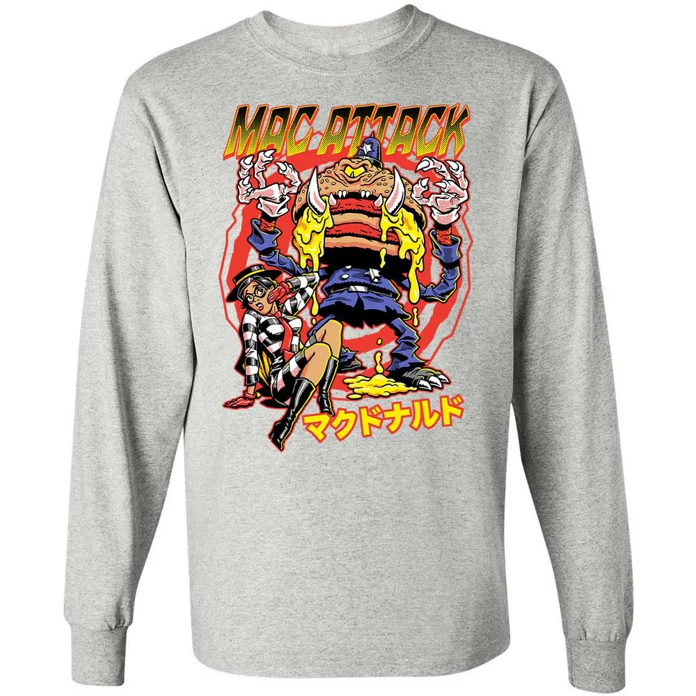 Long Sleeve T-Shirt - GWKB8QW8 - Ash - 7