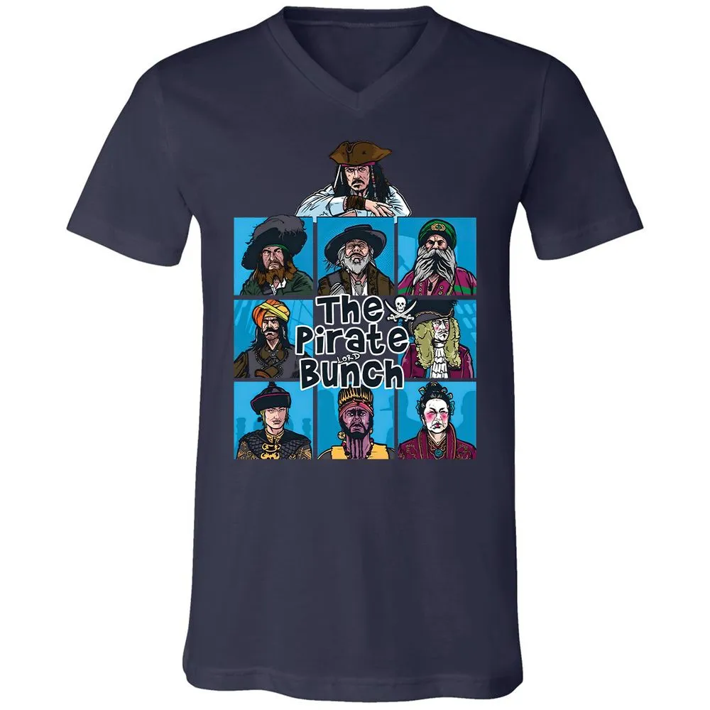 Unisex V-Neck T-Shirt - UFQEQMFK - Navy - 2
