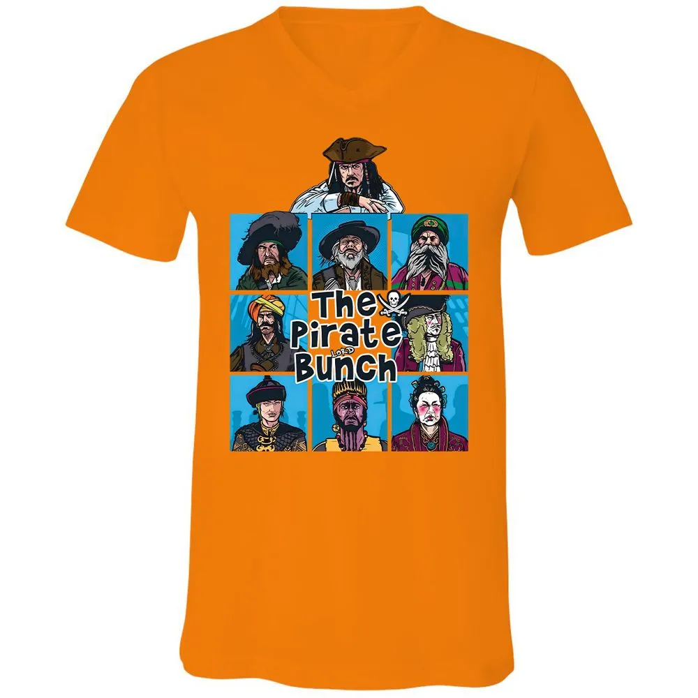 Unisex V-Neck T-Shirt - UFQEQMFK - Orange - 11