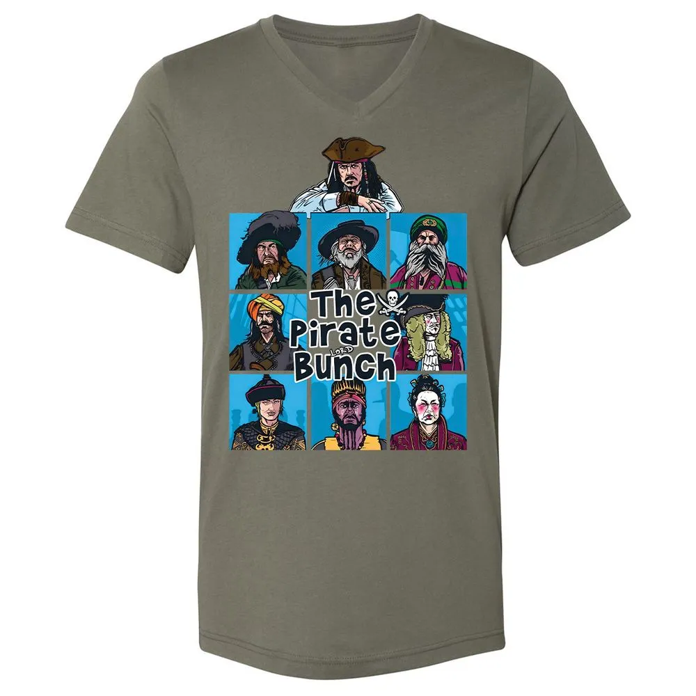 Unisex V-Neck T-Shirt - UFQEQMFK - Military Green - 10