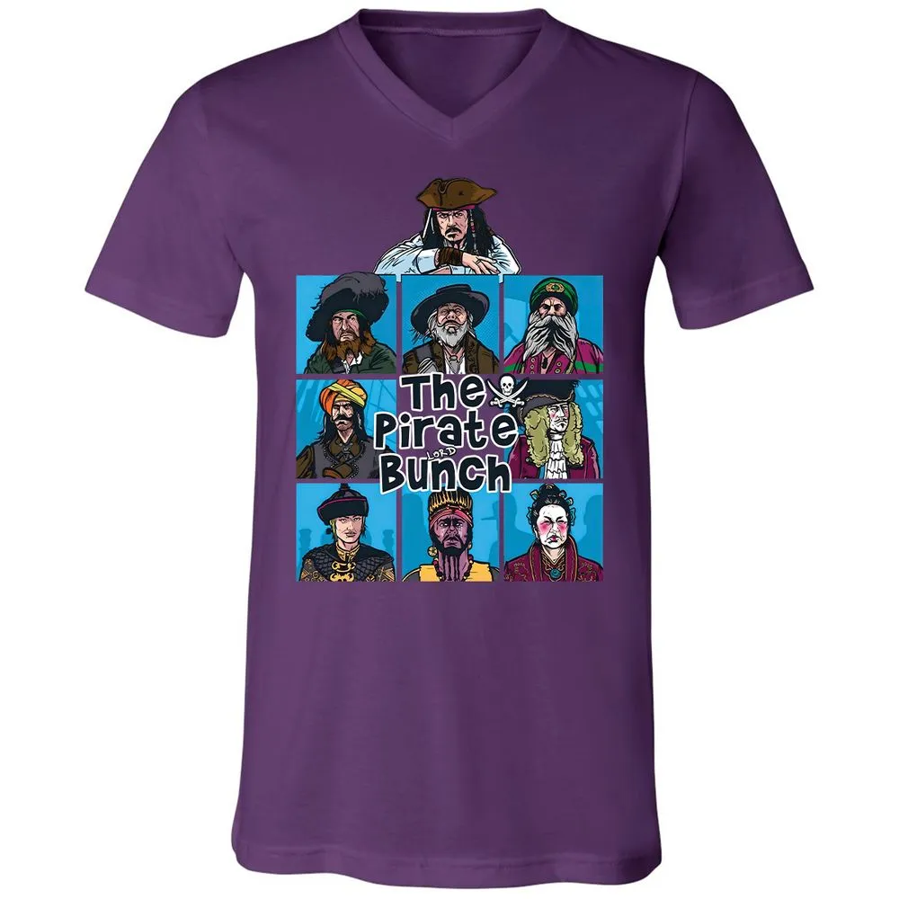 Unisex V-Neck T-Shirt - UFQEQMFK - Team Purple - 9