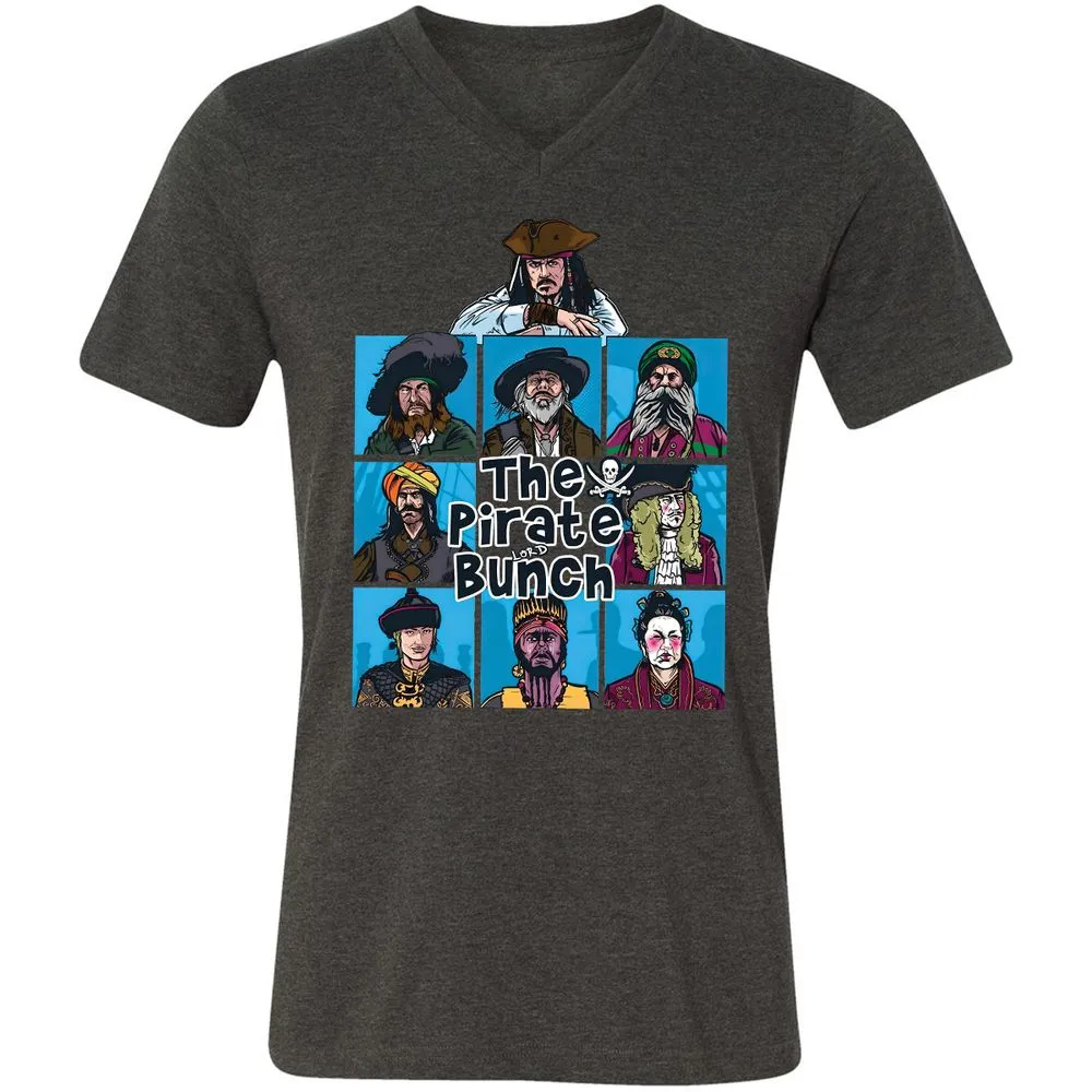 Unisex V-Neck T-Shirt - UFQEQMFK - Dark Grey Heather - 8