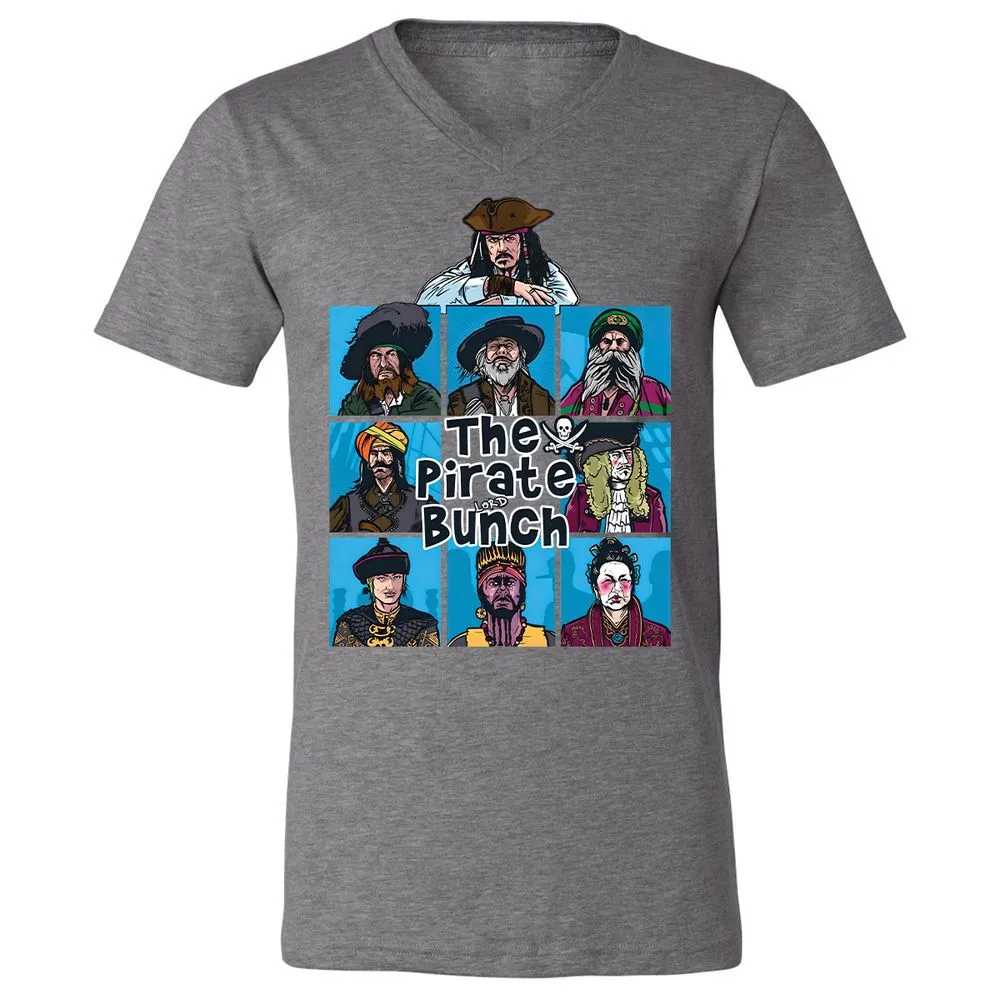 Unisex V-Neck T-Shirt - UFQEQMFK - Deep Heather - 13
