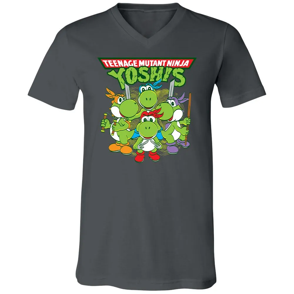 Unisex V-Neck T-Shirt - NQ8VWBHV - Asphalt - 12