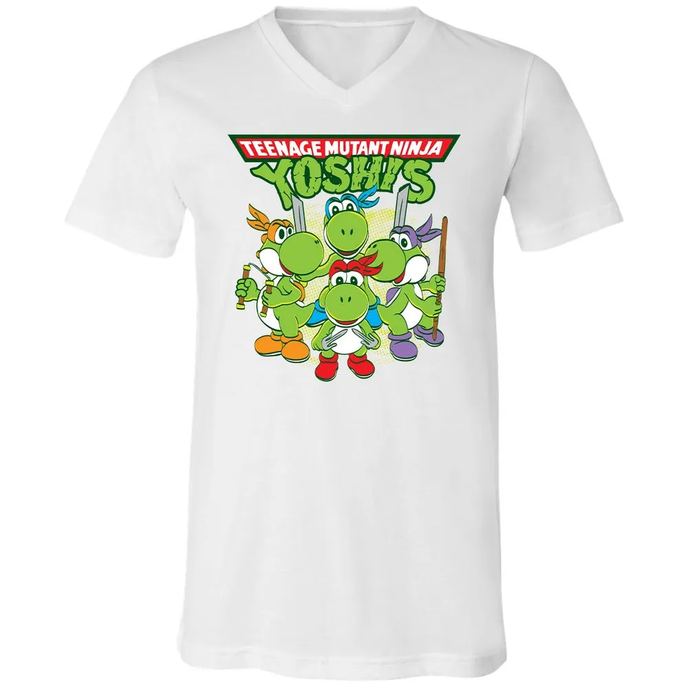 Unisex V-Neck T-Shirt - NQ8VWBHV - White - 5