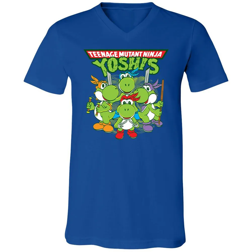 Unisex V-Neck T-Shirt - NQ8VWBHV - True Royal - 4