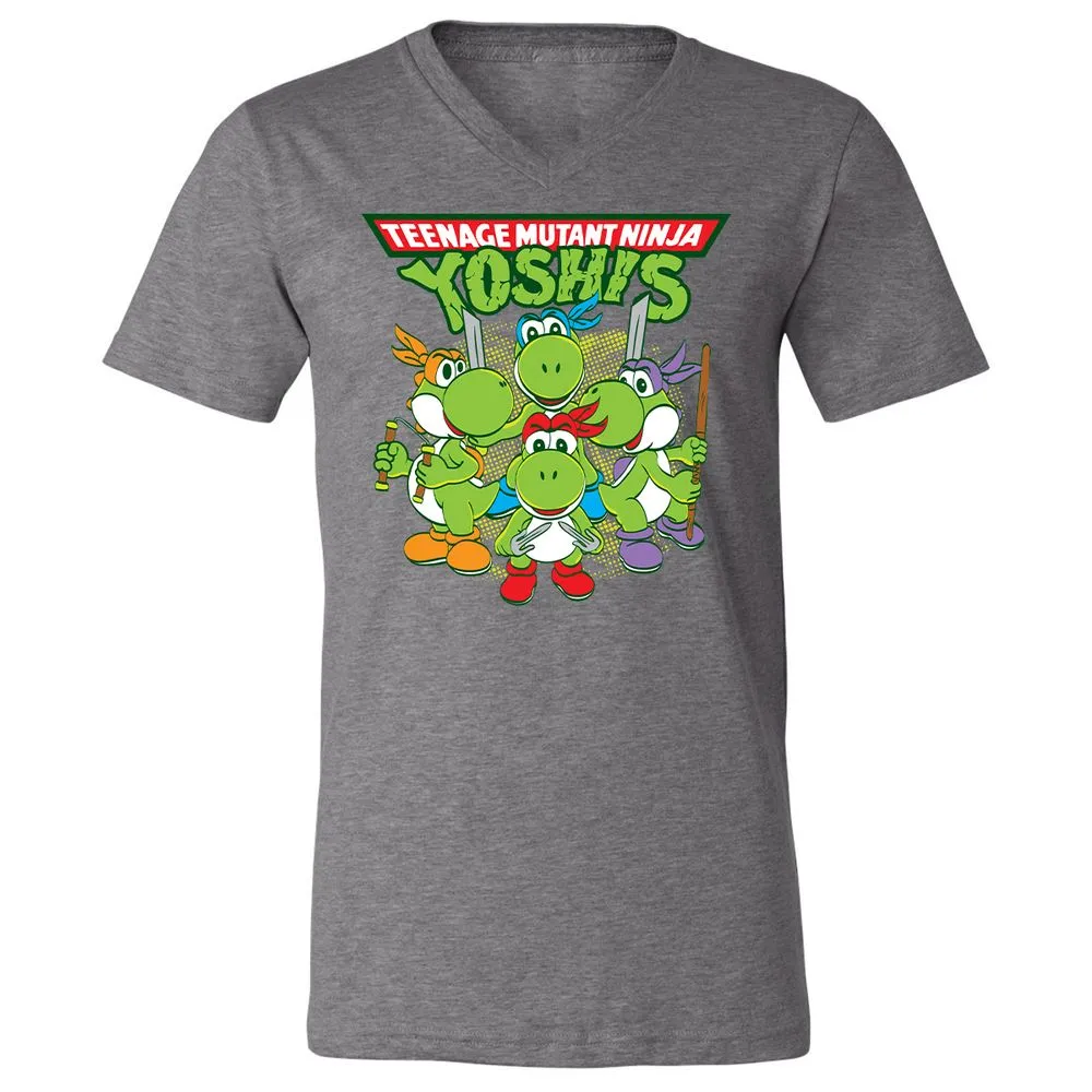 Unisex V-Neck T-Shirt - NQ8VWBHV - Deep Heather - 13