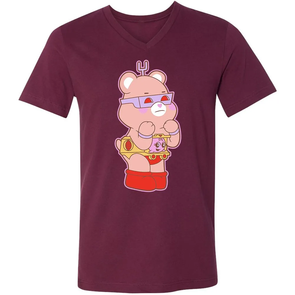 Unisex V-Neck T-Shirt - CVWBE8SS - Maroon - 6