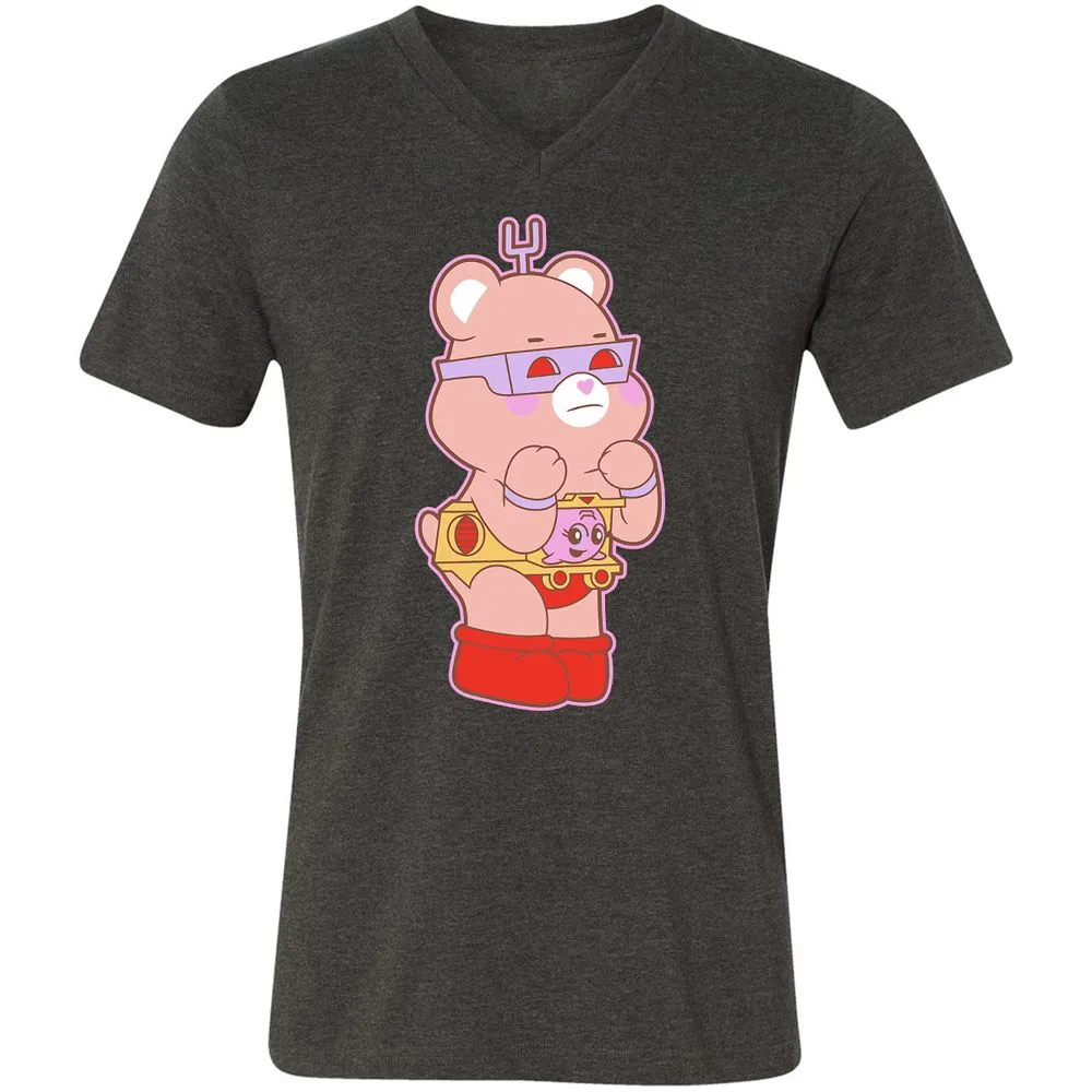 Unisex V-Neck T-Shirt - CVWBE8SS - Dark Grey Heather - 8