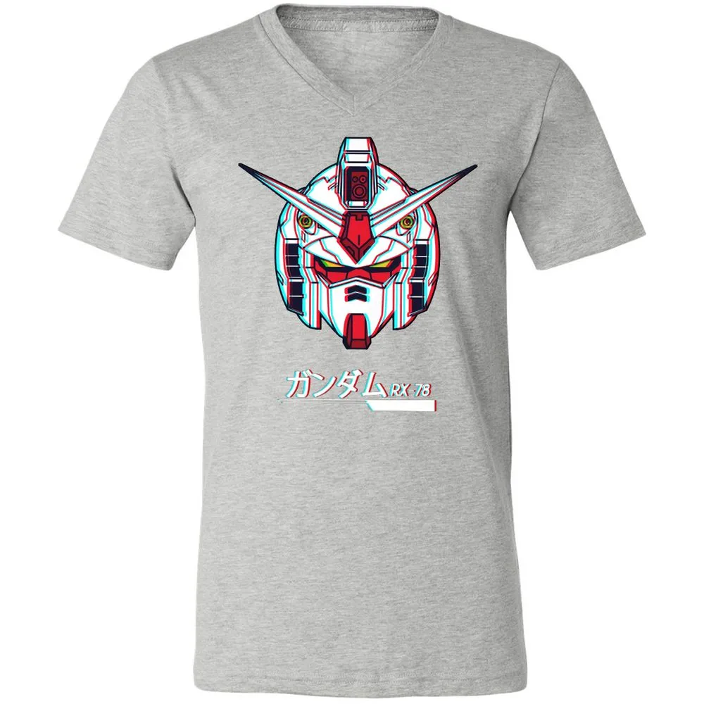 Unisex V-Neck T-Shirt - WQVEUS59 - Athletic Heather - 7