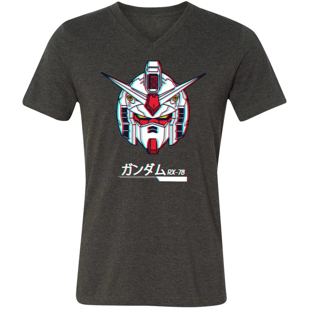 Unisex V-Neck T-Shirt - WQVEUS59 - Dark Grey Heather - 8
