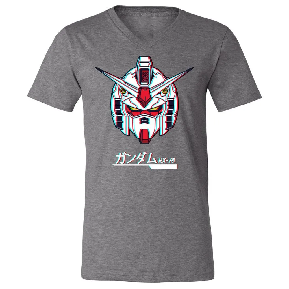 Unisex V-Neck T-Shirt - WQVEUS59 - Deep Heather - 13