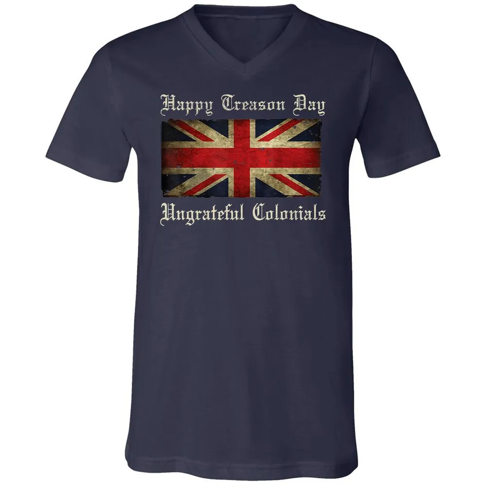Unisex V-Neck T-Shirt - 8G7GUB33 - Navy - 2