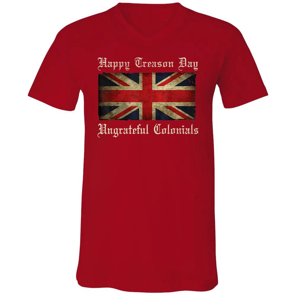 Unisex V-Neck T-Shirt - 8G7GUB33 - Red - 3