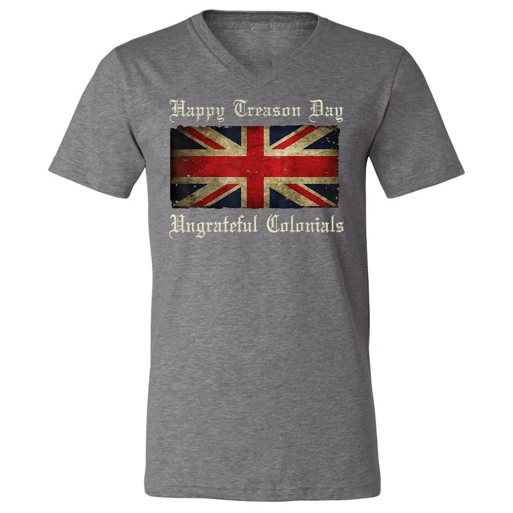 Unisex V-Neck T-Shirt - 8G7GUB33 - Deep Heather - 13