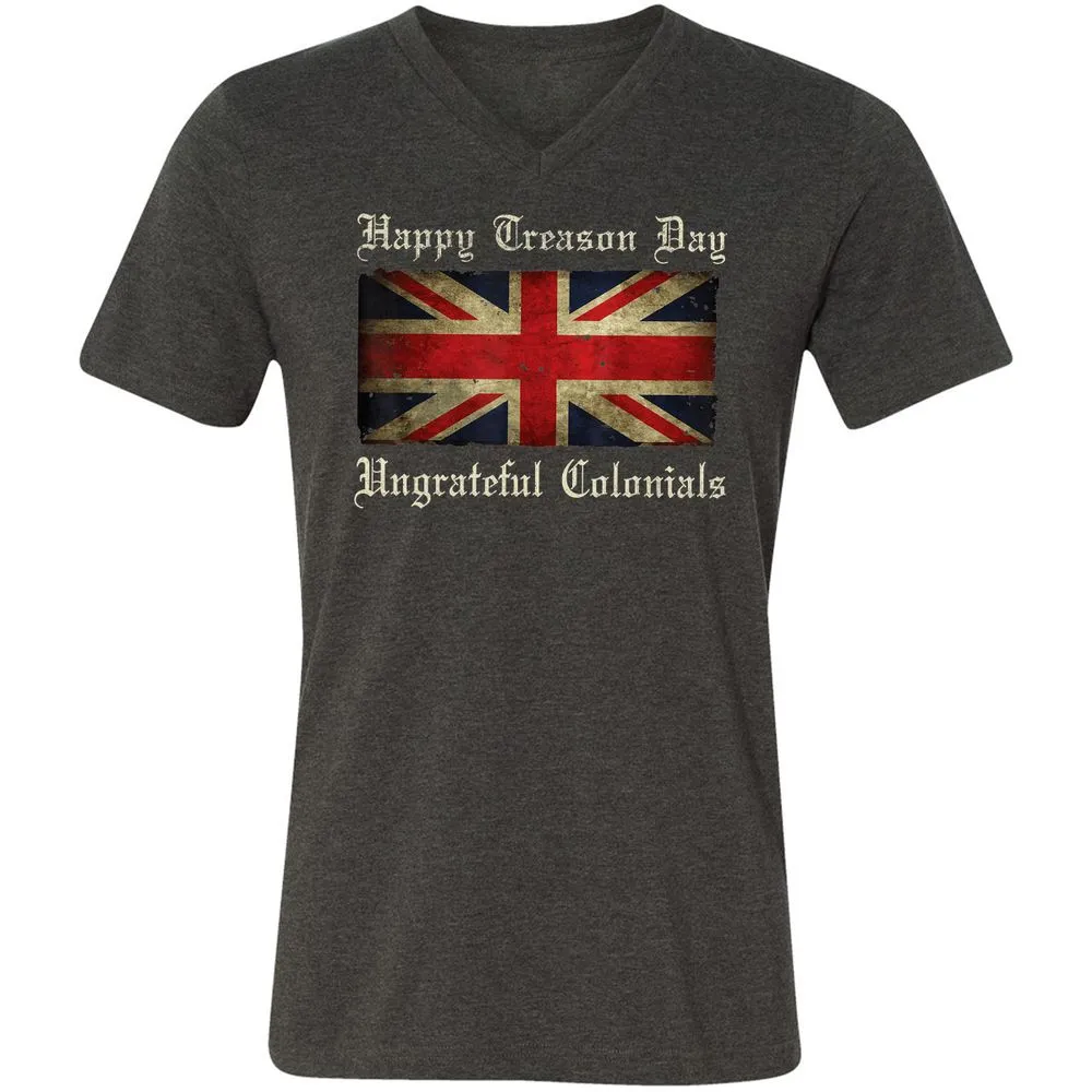 Unisex V-Neck T-Shirt - 8G7GUB33 - Dark Grey Heather - 8