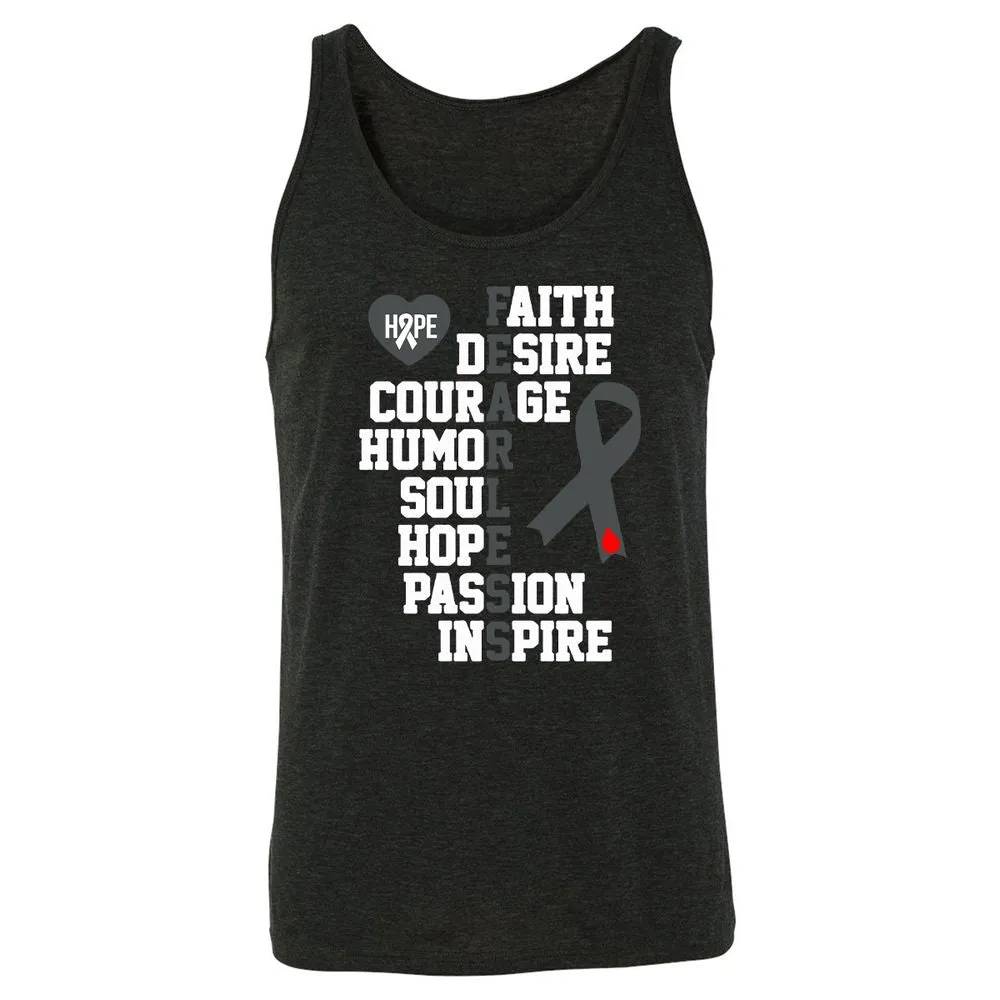 Unisex Jersey Tank - MN3RTFK1 - Charcoal Black Triblend - 5