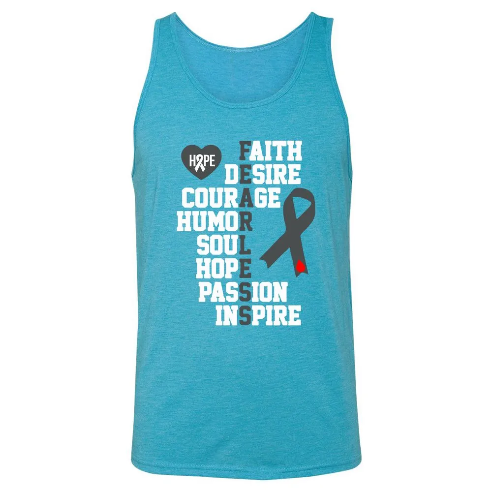 Unisex Jersey Tank - MN3RTFK1 - Aqua Triblend - 3
