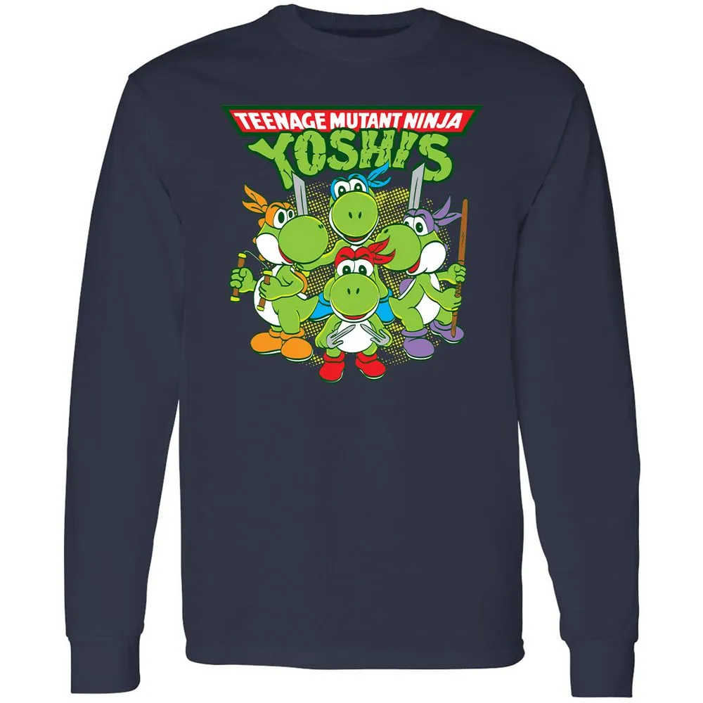Long Sleeve T-Shirt - BPYK6ZTL - Navy - 2