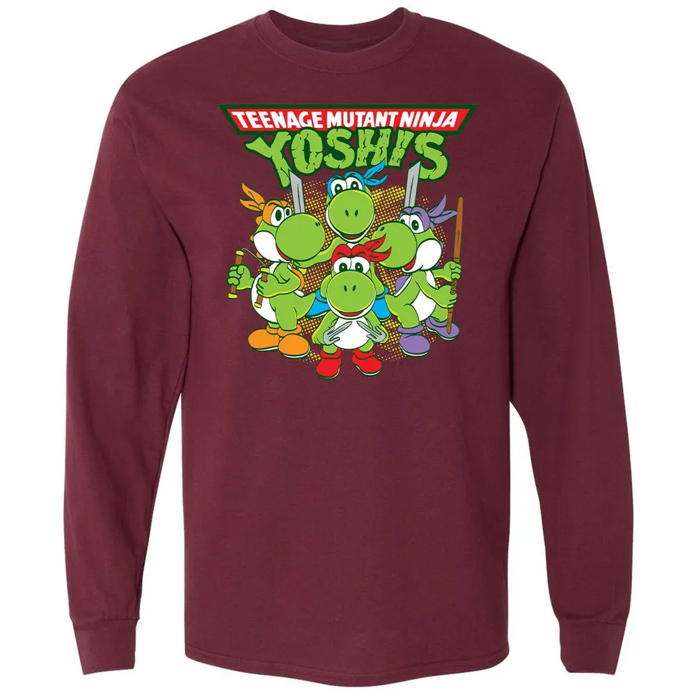 Long Sleeve T-Shirt - BPYK6ZTL - Maroon - 11