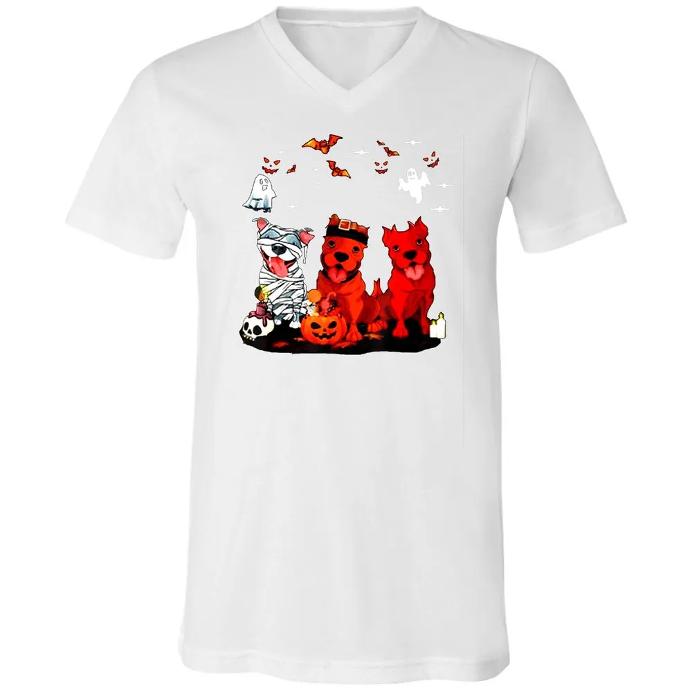Unisex V-Neck T-Shirt - 41EQ1Y27 - White - 5