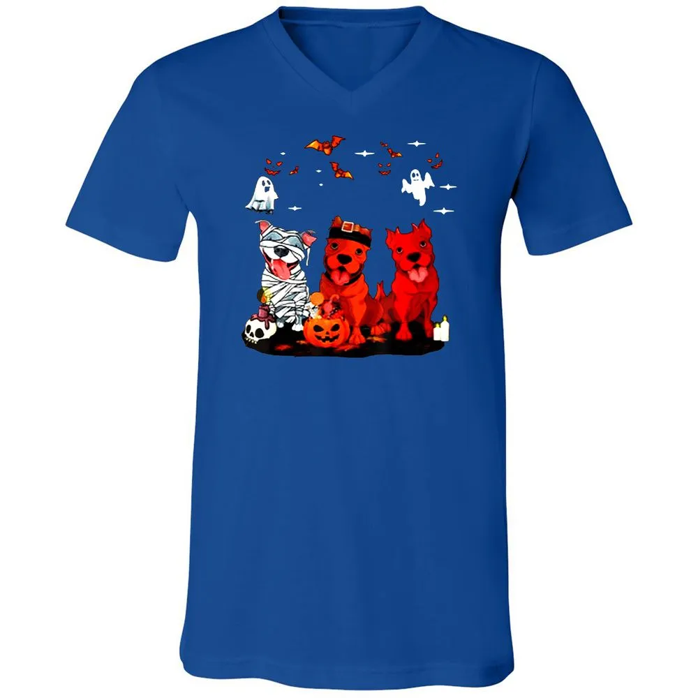 Unisex V-Neck T-Shirt - 41EQ1Y27 - True Royal - 4