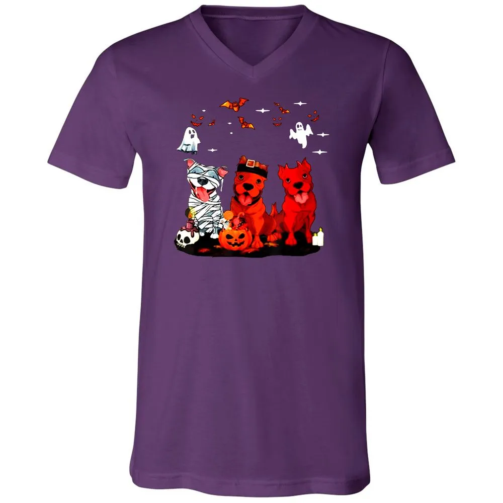 Unisex V-Neck T-Shirt - 41EQ1Y27 - Team Purple - 9