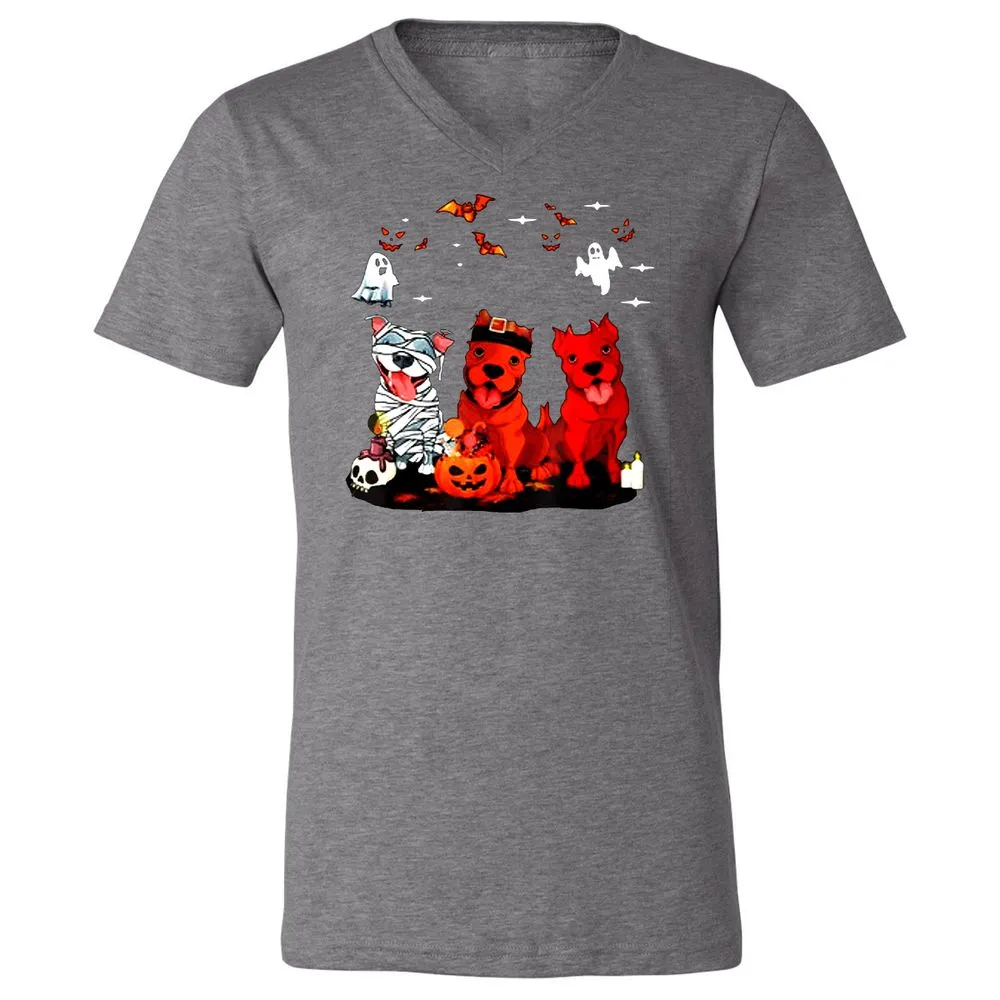 Unisex V-Neck T-Shirt - 41EQ1Y27 - Deep Heather - 13
