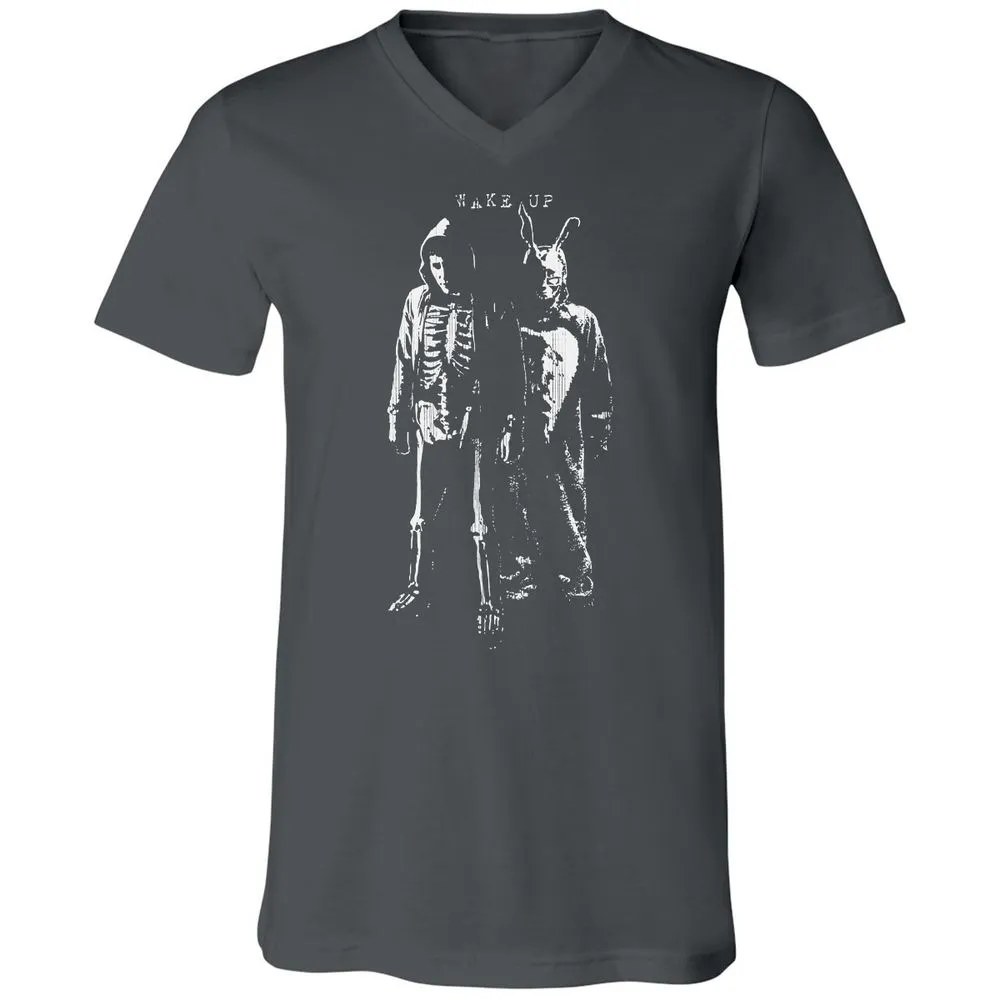 Unisex V-Neck T-Shirt - UEYGEB69 - Asphalt - 12
