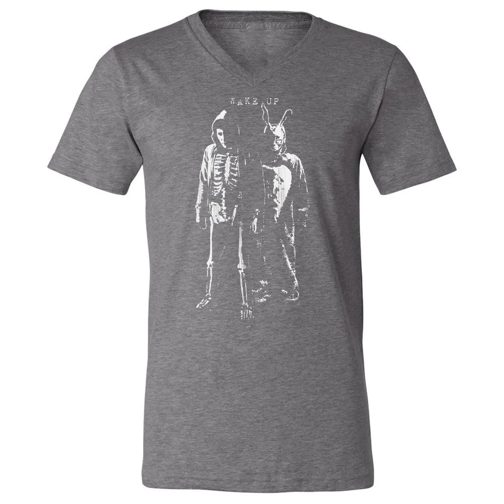 Unisex V-Neck T-Shirt - UEYGEB69 - Deep Heather - 13