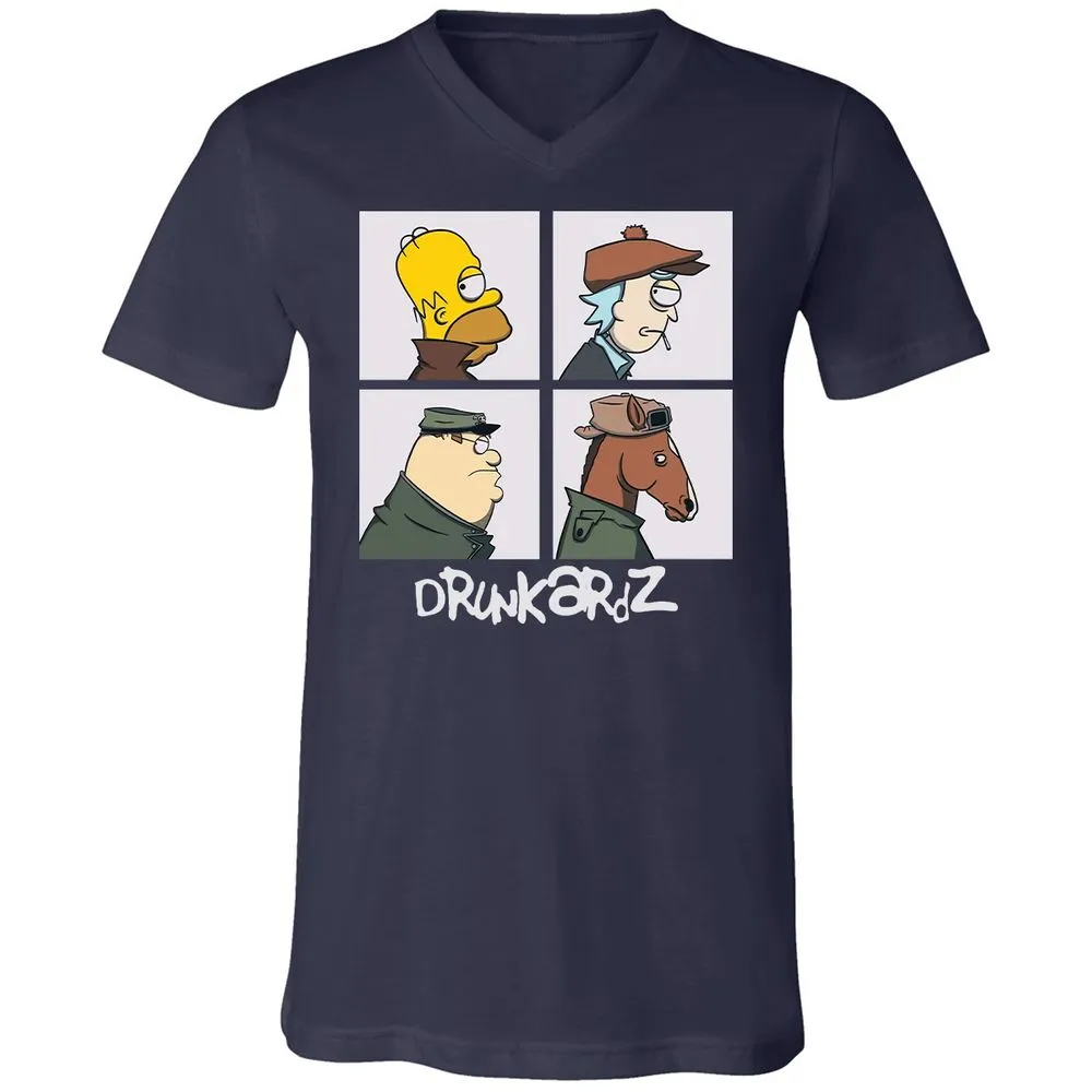 Unisex V-Neck T-Shirt - 99QQZYV4 - Navy - 2