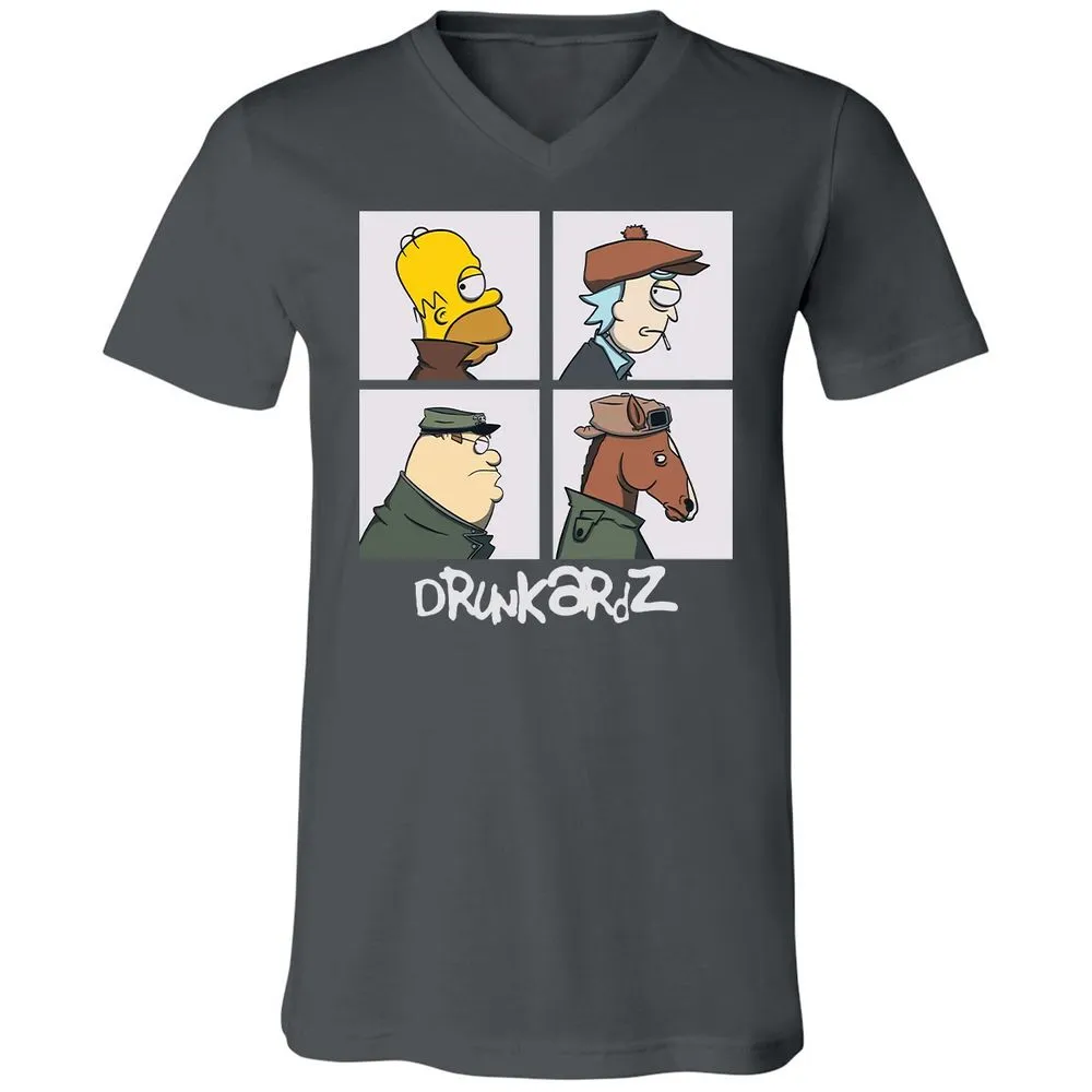 Unisex V-Neck T-Shirt - 99QQZYV4 - Asphalt - 12