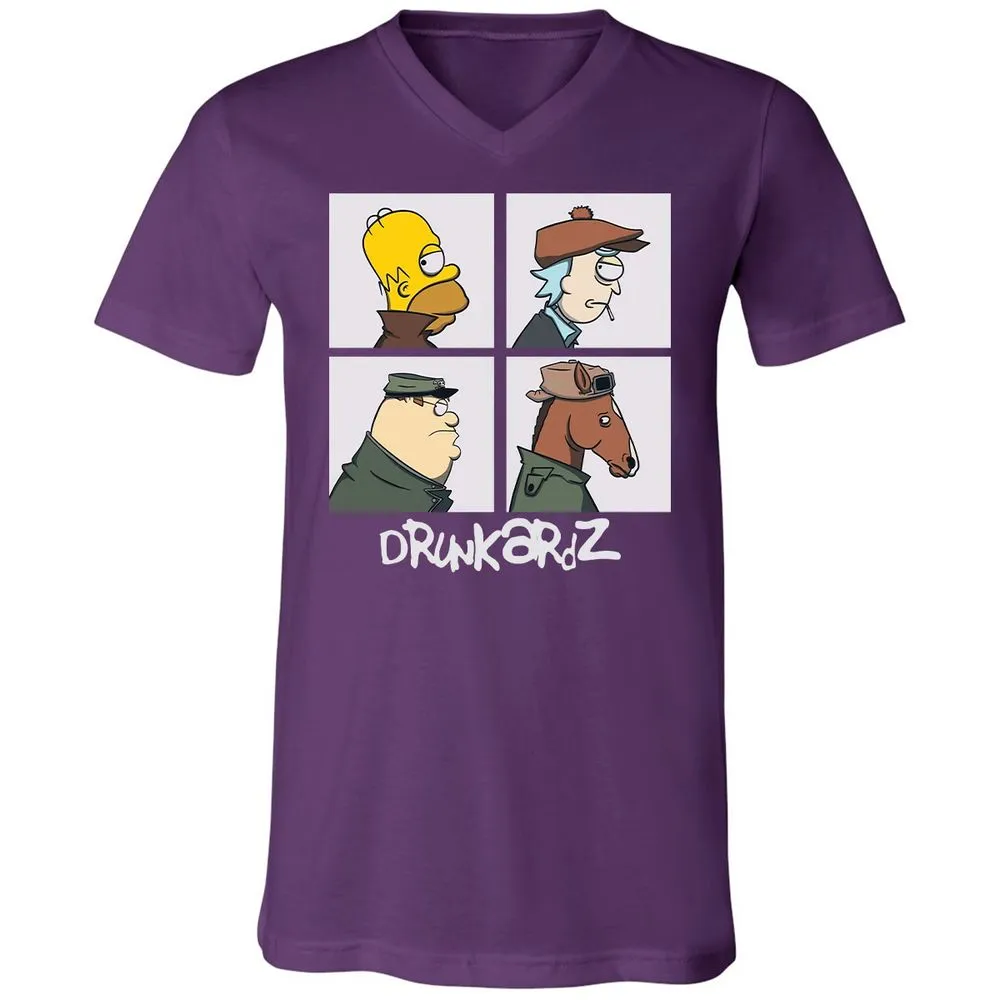 Unisex V-Neck T-Shirt - 99QQZYV4 - Team Purple - 9