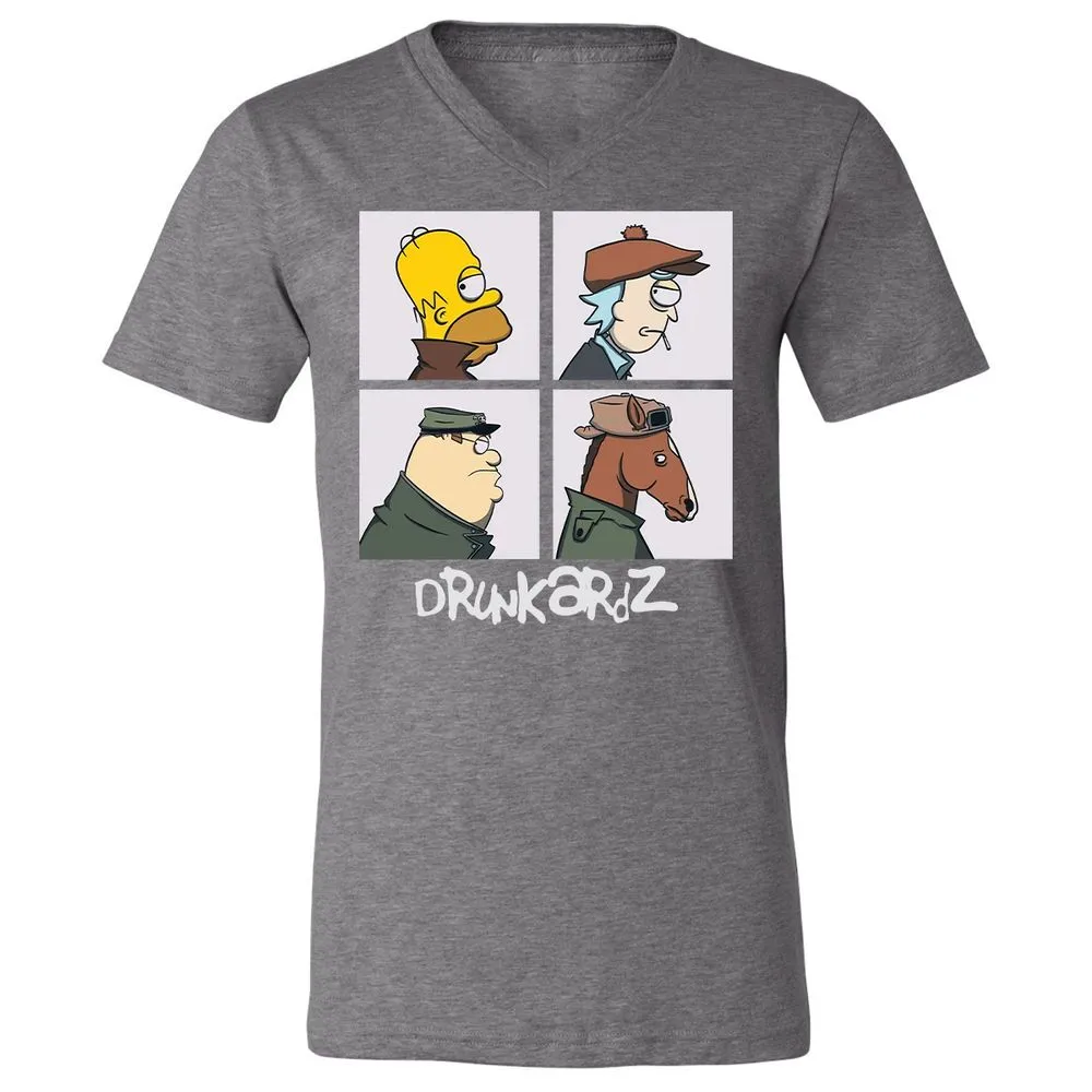 Unisex V-Neck T-Shirt - 99QQZYV4 - Deep Heather - 13