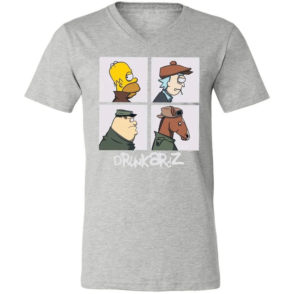 Unisex V-Neck T-Shirt - 99QQZYV4 - Athletic Heather - 7