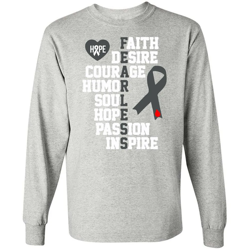 Long Sleeve T-Shirt - YZALFBHP - Ash - 7
