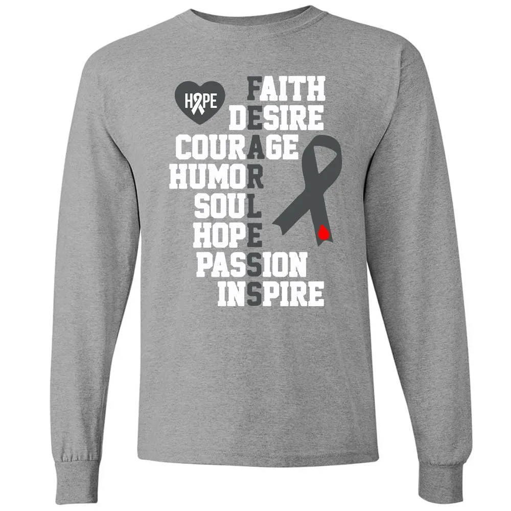 Long Sleeve T-Shirt - YZALFBHP - Graphite Heather - 6