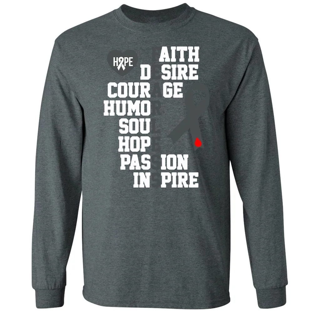 Long Sleeve T-Shirt - YZALFBHP - Dark Heather - 15