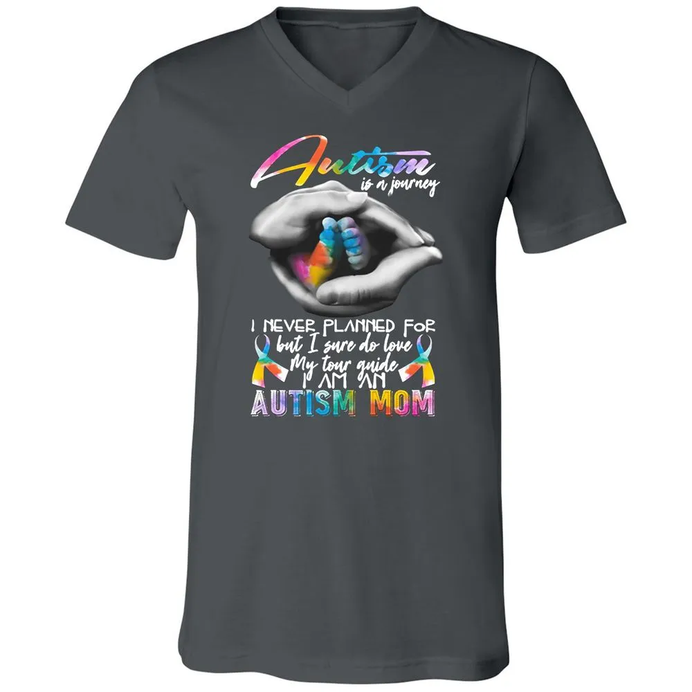Unisex V-Neck T-Shirt - P1BDKZLG - Asphalt - 12