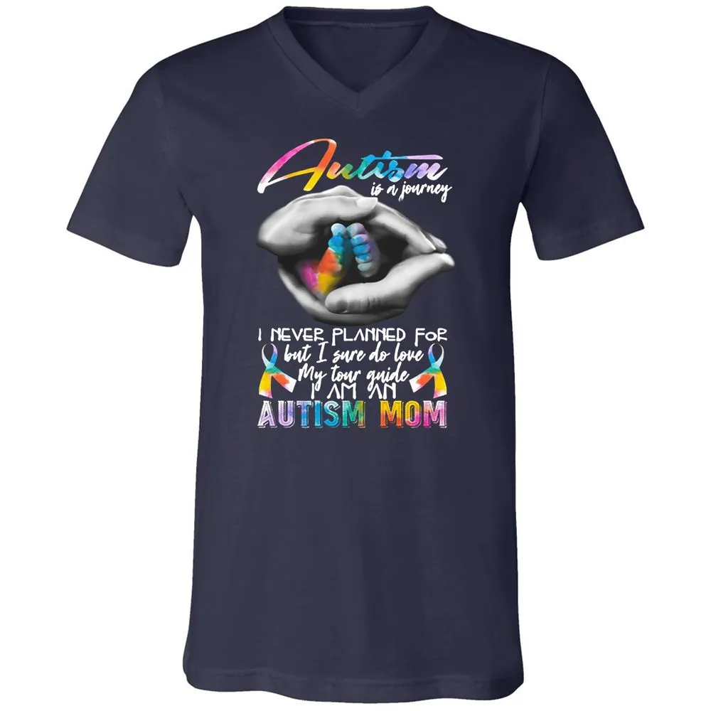 Unisex V-Neck T-Shirt - P1BDKZLG - Navy - 2