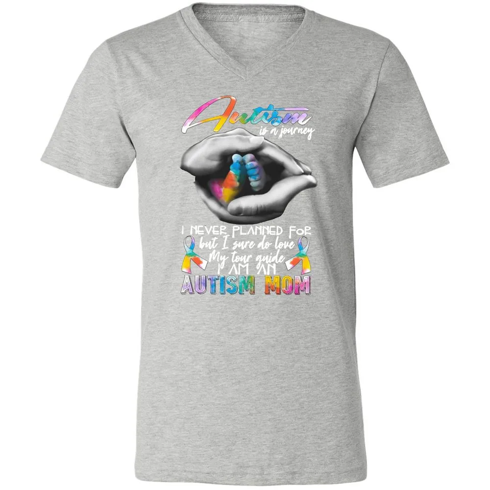 Unisex V-Neck T-Shirt - P1BDKZLG - Athletic Heather - 7