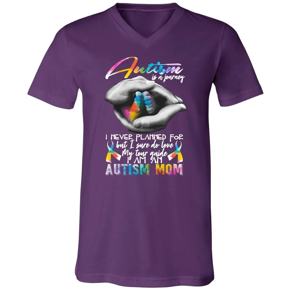 Unisex V-Neck T-Shirt - P1BDKZLG - Team Purple - 9