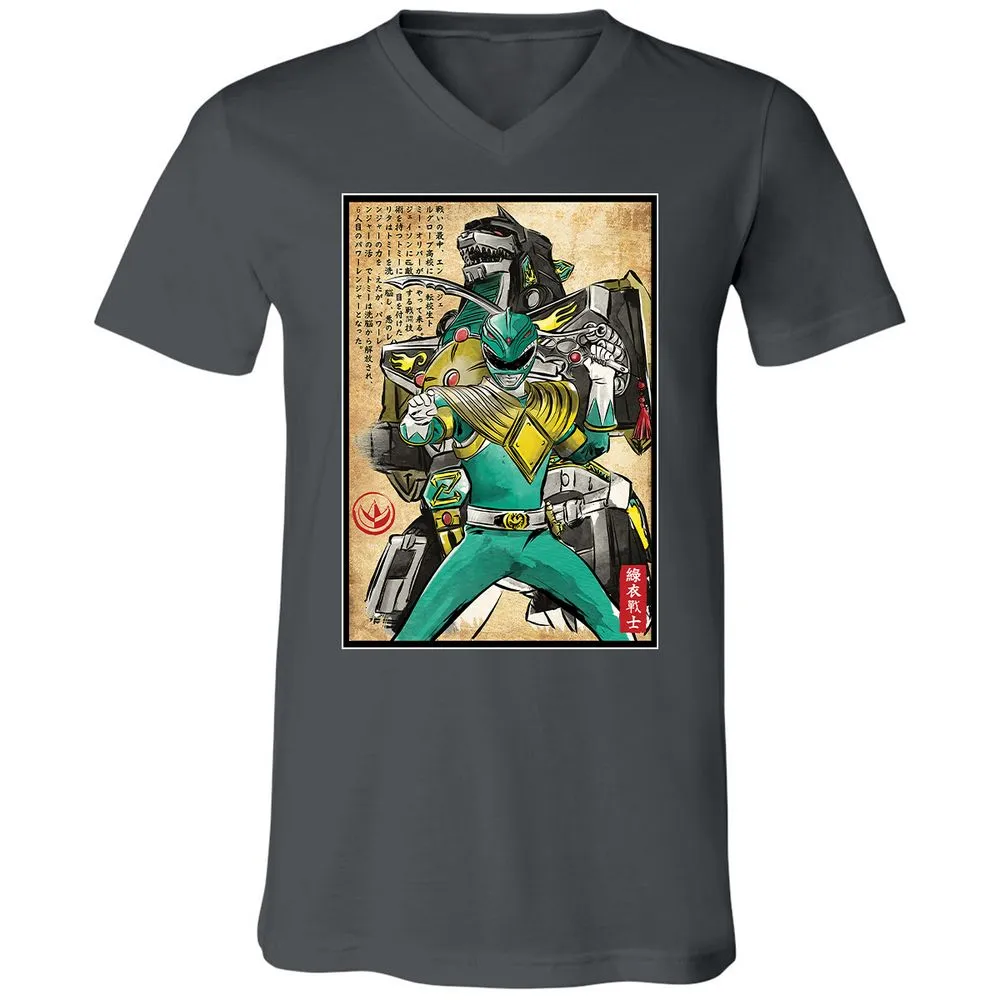 Unisex V-Neck T-Shirt - DZQ78WQ7 - Asphalt - 12