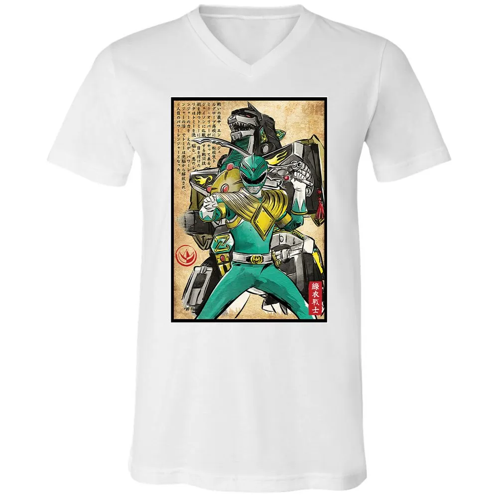 Unisex V-Neck T-Shirt - DZQ78WQ7 - White - 5