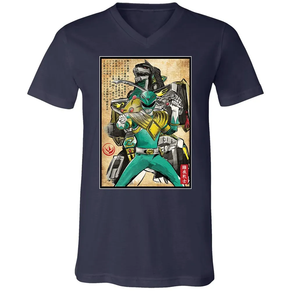 Unisex V-Neck T-Shirt - DZQ78WQ7 - Navy - 2